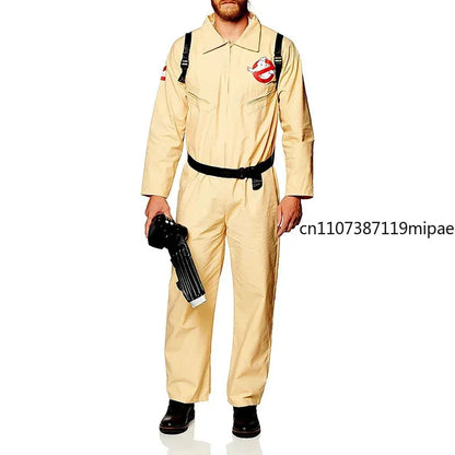 NEW GhostBusters Halloween Costumes Cosplay For Men Adult Women Ghost Busters Jumpsuits with Proton Pack Carnival Suits Clothes