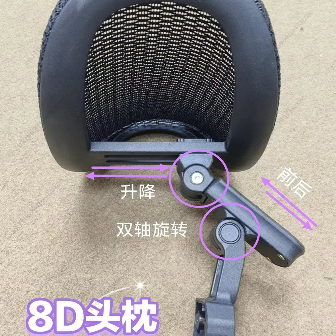 DIY Ergonomic Gaming Chair with 8D Headrest, Dual-Axis Height & Depth Adjustment