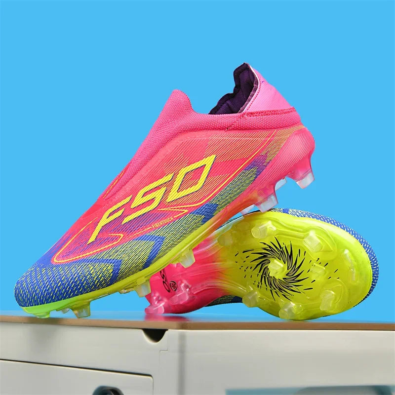 New Men Football Boots High-quality Soccer Shoes Sneakers Match Indoor Non-Slip Grass Cleats High-top Futsal Hot-selling Outdoor