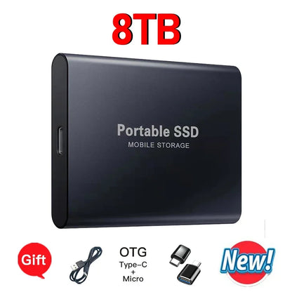 Reliable Brand 1TB External Hard Drive  Portable SSD  2TB 4TB  USB 3.1 High Speed Solid State Disk Data Storage