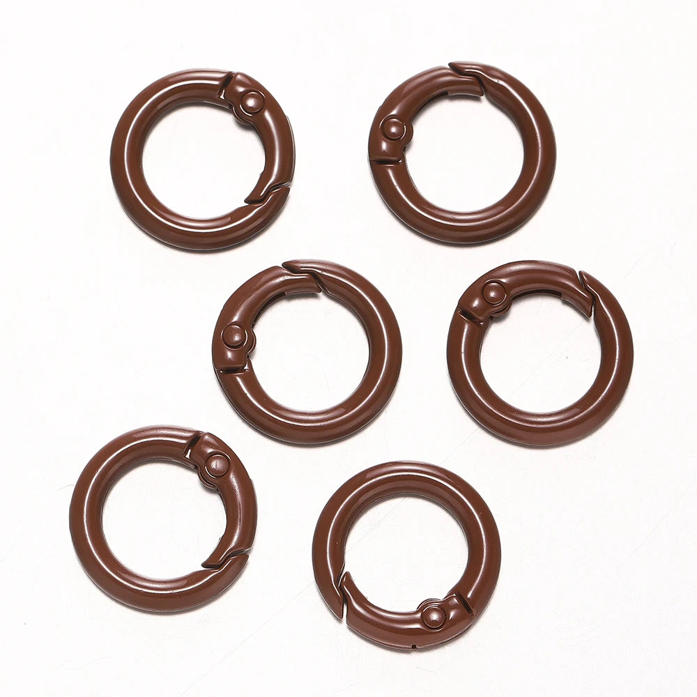 Colorful O-Ring Spring Clasp Clips — Zinc Alloy Carabiner Connectors