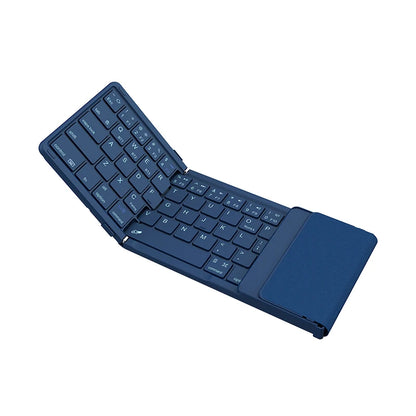 NILLKIN Folding Wireless Bluetooth Keyboard with Touchpad Mini Rechargeable Keyboard for Office Travel for Window/iOS/Android/PC