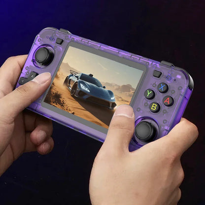 BOYHOM Green R3 6H Retro Video Game Console 3.5‘’ IPS Screen RK3326 3000 mAh Open Linux System Portable Player 64GB 128GB