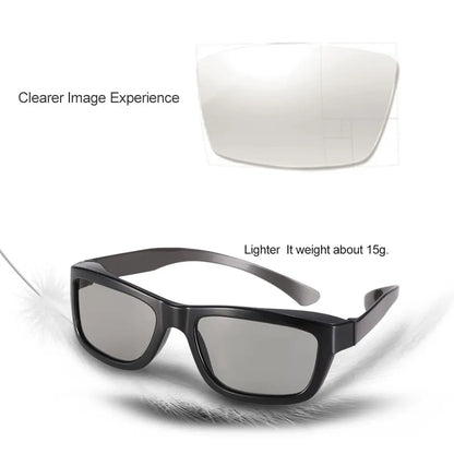 Circular Polarized TV Projector Film Home Theater Cinema Plastic Dimensional Anaglyph 3D Vision Movie Glasses 3D Glasses