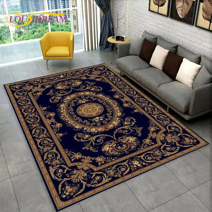 Turkey Persian Bohemian Area Rug Large,Carpet Rug for Living Room Bedroom Sofa Doormat Decoration,Kid Play Non-slip Floor Mat