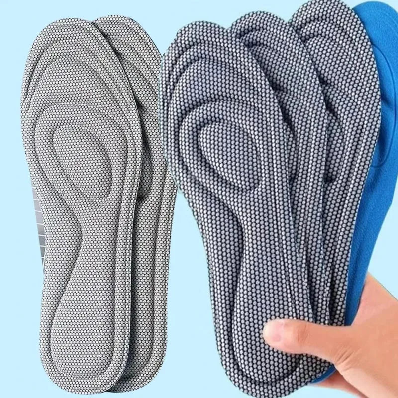 10/20pcs Memory Foam Orthopedic Insoles Shoes Men Women Nano Antibacterial Deodorization Insole Sweat Absorption Running Cushion