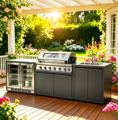Full Kitchens Offer Complete Outdoor Kitchens, Durable Cabinets Set with Kitchen Islands & Carts, Ensemble Casserole De Cuisine