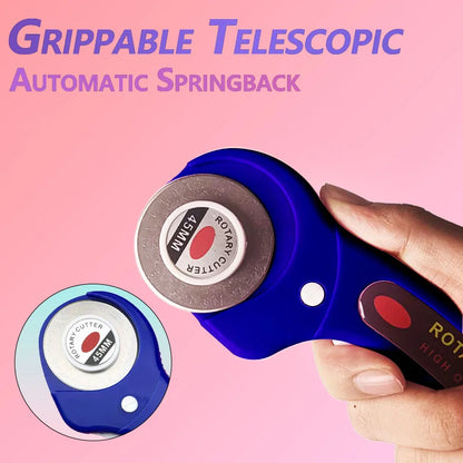 45mm Precision Rotating Cutter Set, Carving Knife, A4 Cutting Pad, Patch Measuring Tape, Sewing, Embroidery Craft Production.