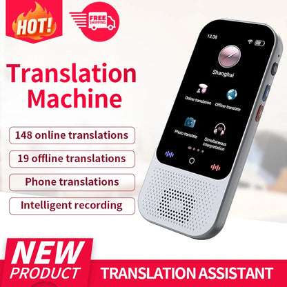 Language Translator Device Support 138 Languages Translation Device AI Translator with ChatGPT Offline Photo Voice Translator