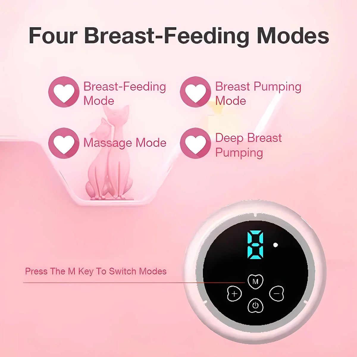Portable Electric Breast Pump USB Rechargeable Breast Milk Extractor Automatic Breastfeeding Pump Comfortable & Portable Milker