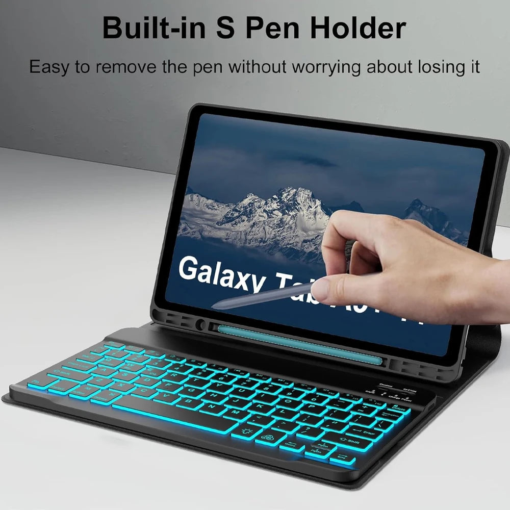 Case for Samsung Galaxy Tab A8 10.5 Inch,Wireless Bluetooth keyboard cover for Tab A8 10.5 Inch,Samsung Smart Stand Cover