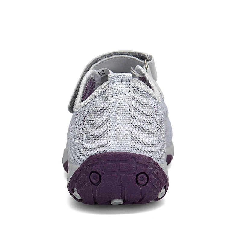 Women's Breathable Walking Shoes Ladies Fashion Mary Jane Sneakers Adjustable Working Nurse Shoes Lightweight Flats Roll