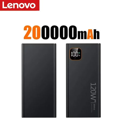 Lenovo CCC 500000mAh Large Capacity Portable Power Bank 120W Super Fast Charging Battery Charger Powerbank For Xiaomi iPhone