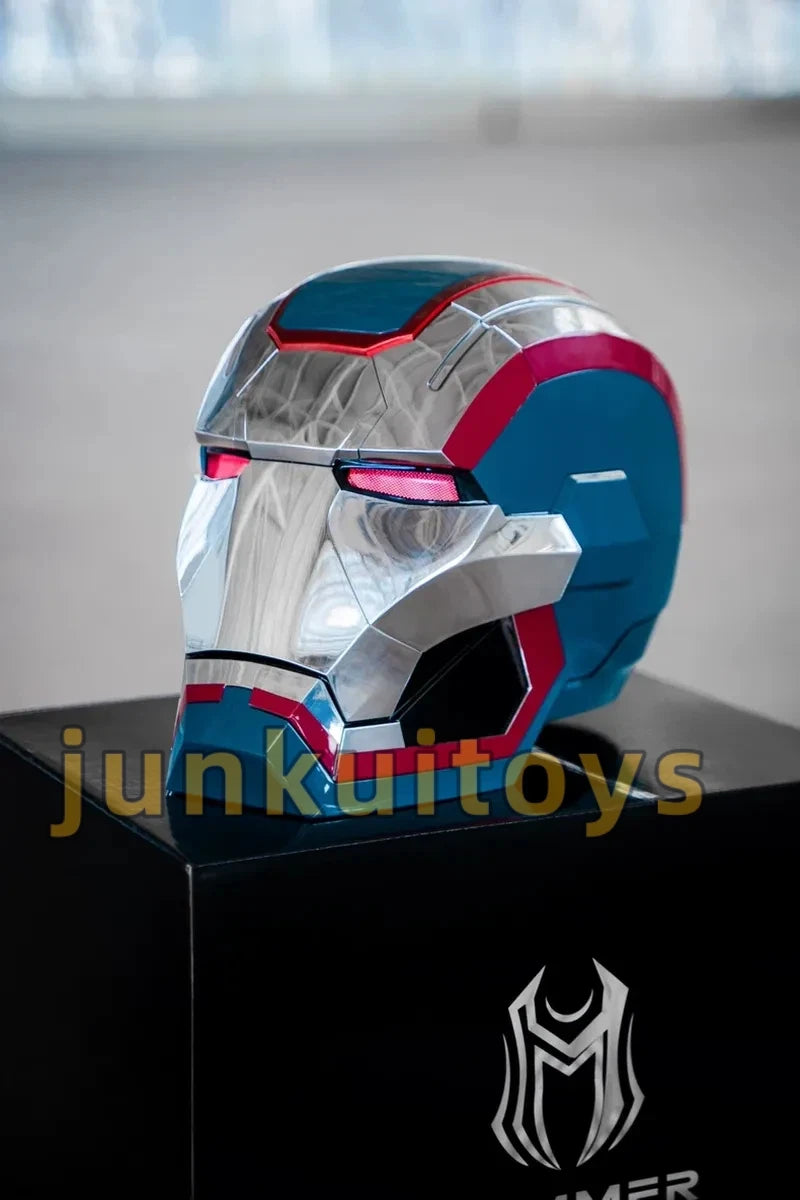 Newly Upgraded Iron Man Helmet Mk5 Mk50 Mk17 Wearable Voice Controlled Opening And Closing Classic Collectible Ornaments Gifts