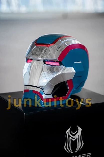 Newly Upgraded Iron Man Helmet Mk5 Mk50 Mk17 Wearable Voice Controlled Opening And Closing Classic Collectible Ornaments Gifts