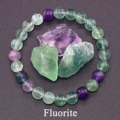 Natural Amethyst Quartz Crystal Bead Bracelet Health Bracelet for Women Weight Loss Fatigue Pressure Fatigue Relief Yoga Jewelry