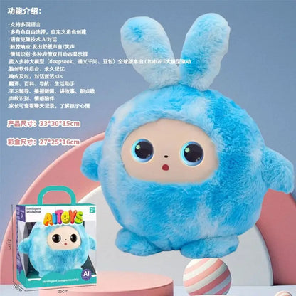 AI Intelligent Interactive Plush Doll Toy Voice Talking Chat Kids Early Educational Robot Electronic Pet Gift for Boys Girls