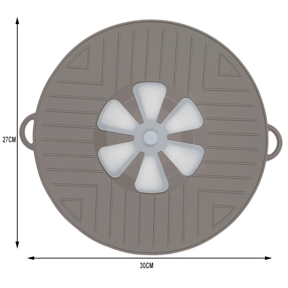 Boiling Protection Cover - High Temperature Resistant Silicone, Microwave Splash Cover, Vent Design, Detachable, Easy to Clean