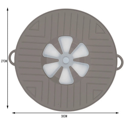 Boiling Protection Cover - High Temperature Resistant Silicone, Microwave Splash Cover, Vent Design, Detachable, Easy to Clean