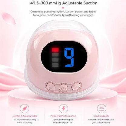 New Upgraded Hands-Free Wearable Wireless Electric Breast Pump,Portable Breast Massager for Lactation,BPA-Free Breastfeeding Pum