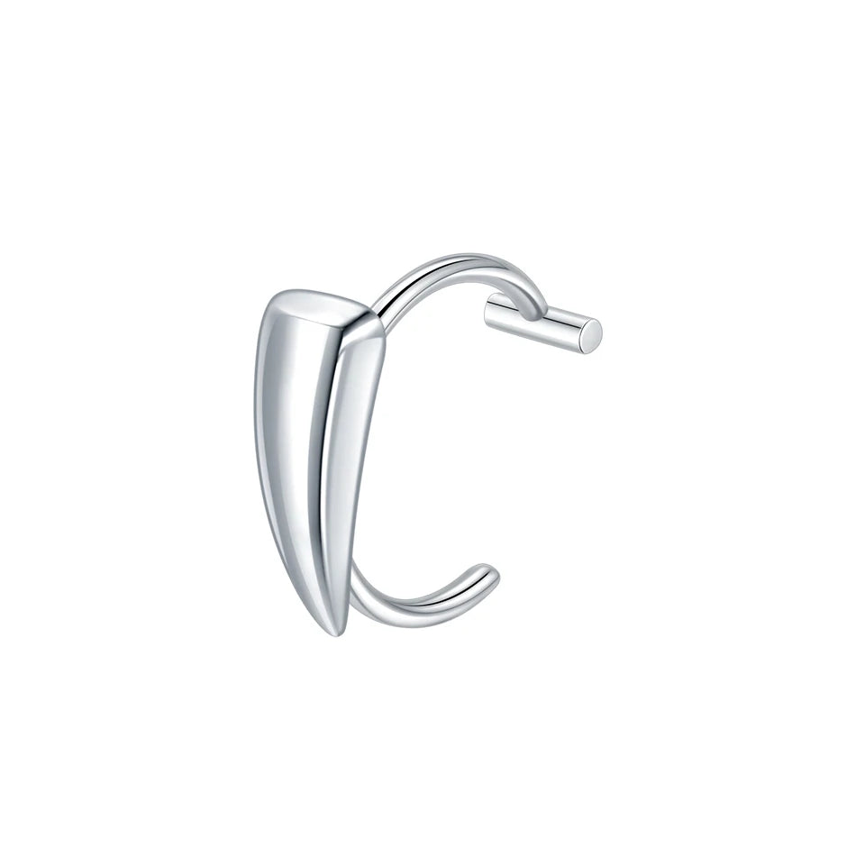 1PC Stainless Steel Fake Nose Ring Hoop Septum Rings Non-Pierced C Clip Lip Ring Earring Fake Nose Piercings Women Body Jewelry