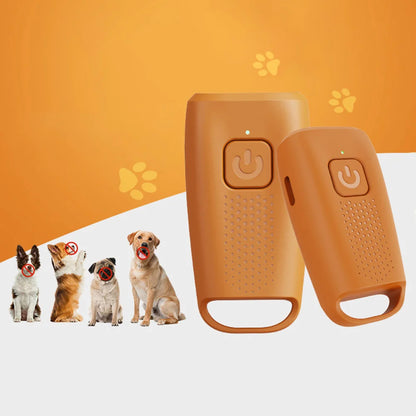 Anti Barking Training Device Type-C Rechargable Dog  Ultrasound Device Ultrasonic Dog Bark Stopper Light for Pet Gift
