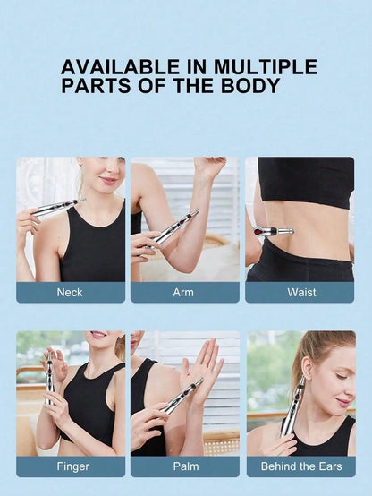 Meridian Pen Electronic Energy Circulation Massage Pen for Soothing Relaxation and Body Shaping Household Artifact