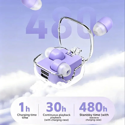 Mini High Sound Quality Wireless Bluetooth Invisible Sleep Earphone Noise Cancellation Stereo Headset Sport Exercise Game Earbud