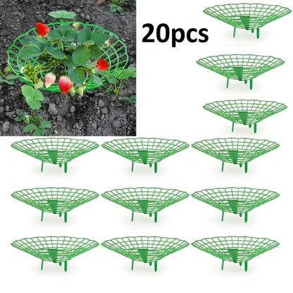 10/20pcs Green Strawberry Planting Racks, Watermelon Support Frames, 3-Legged Plant Protector, Easy Assembly plant accessories