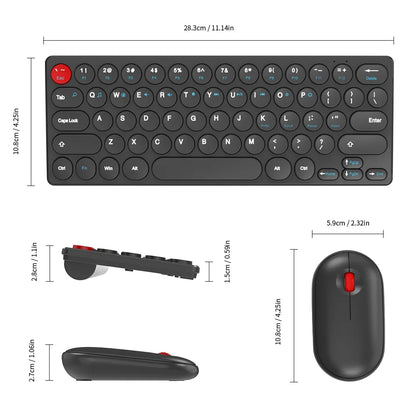 2.4G Wireless Keyboard and Mouse Combo Battery Power Bluetooth Keyboard and Mouse Set for Laptop for Ipad Cell Phone Tablet