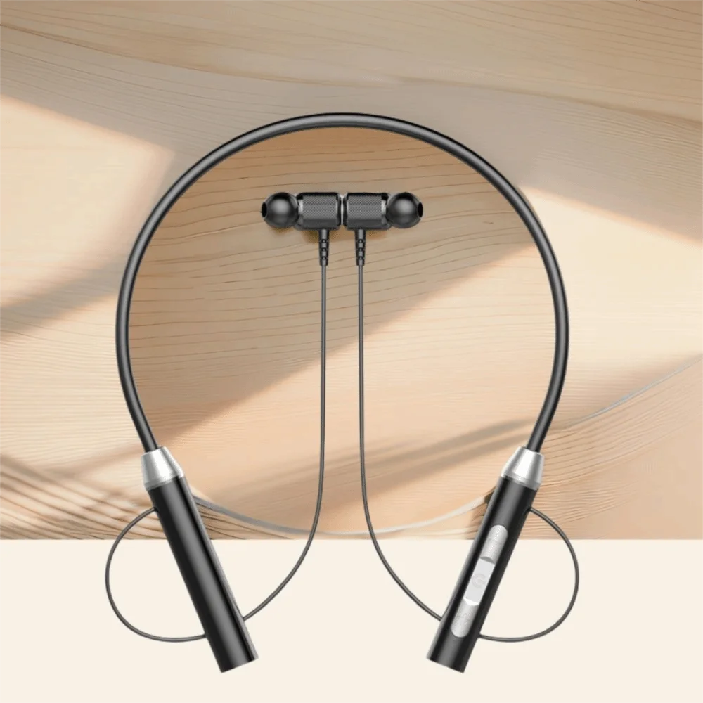 Bluetooth 5.0 Wireless Bluetooth Headphones 9D Stereo Magnetic Design Neckband Earphone HiFi Stereo With Mic Bluetooth Earphone