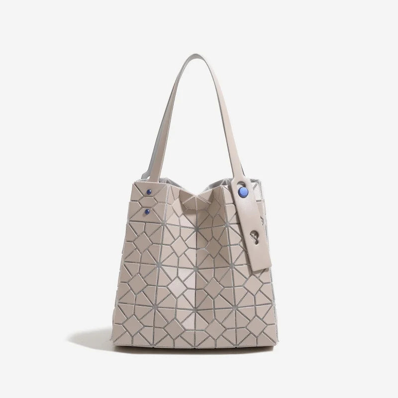 Fashion Geometric Diamond Tote Bag 2026 Versatile Six-grid Large-capacity Commuter Portable Armpit Bag New Style Handbags