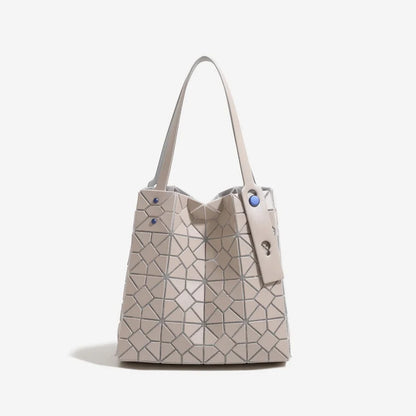 Fashion Geometric Diamond Tote Bag 2026 Versatile Six-grid Large-capacity Commuter Portable Armpit Bag New Style Handbags