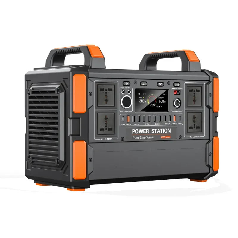 Portable Power Station 3000W LiFePO4 Battery, Fast Charging, Suitable for Outdoor Trips, Parties and Indoor Emergency Pow
