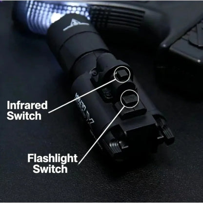 X400U Nylon Infrared Flashlight 200LM Scout Light New Color for 21mm Rail Airsoft Toy Gun