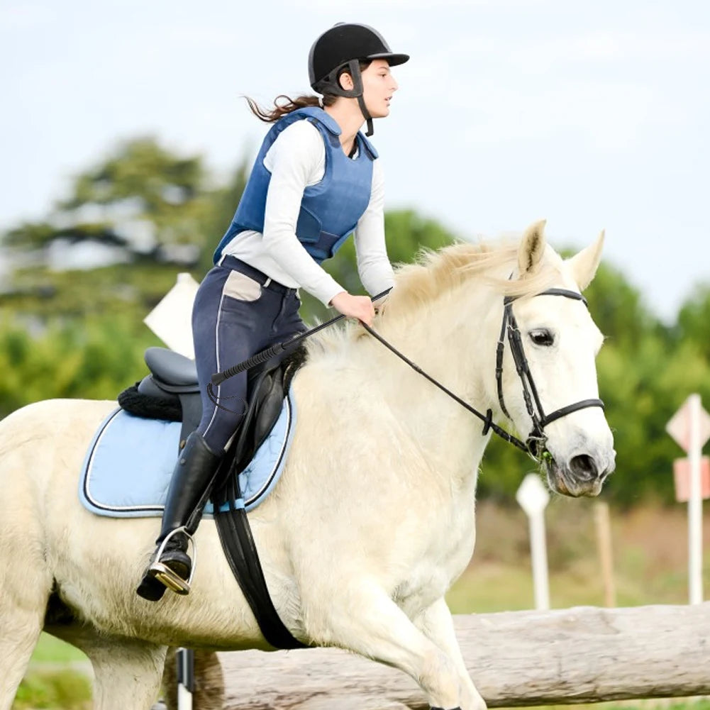 21Inch Equestrian Training Horse Whip with Handle Equestrianism Horse Crop PU Leather for Equestrian Sports
