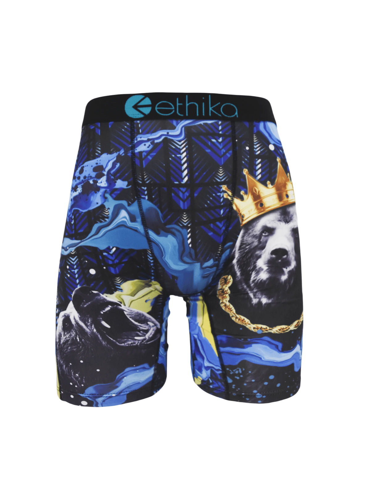 ETHIKA 1Pcs Men Underwear Boxers Breathable Mesh Crotch Man Underpants Plus Size L-3XL Mens Panties Printed Men's Boxers Briefs