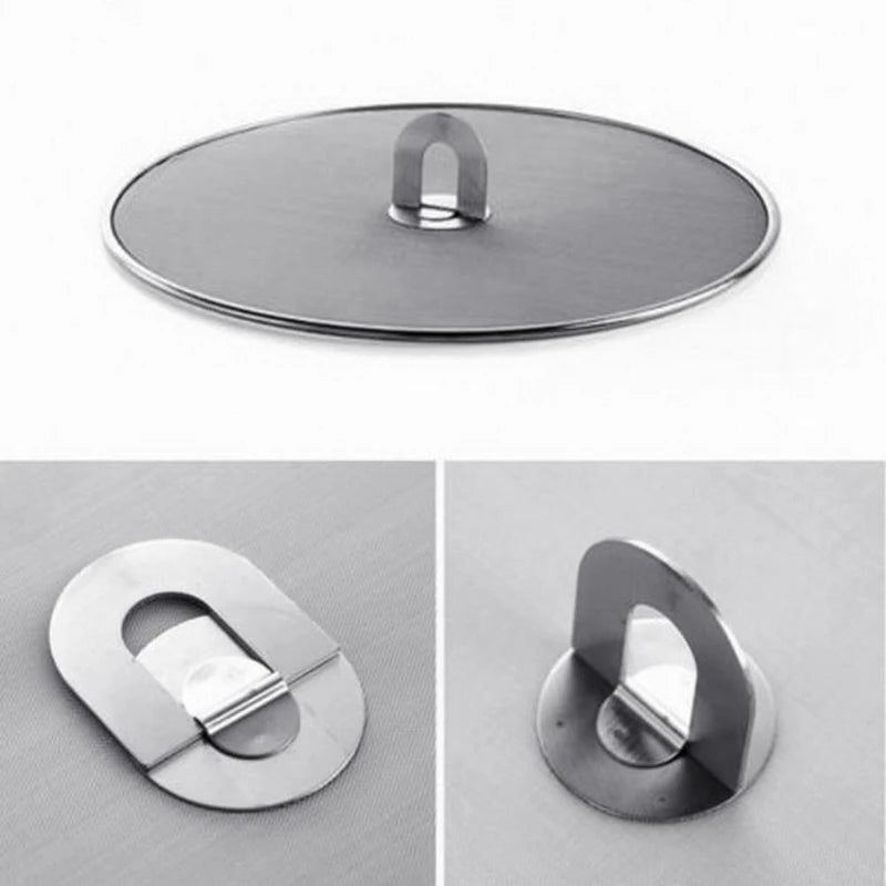 1Pc Kitchen Oil Proofing Lid Filter Foldable Handle Frying Pan Cover Splatter Screen Spill Proof Kitchen Cooking Tools