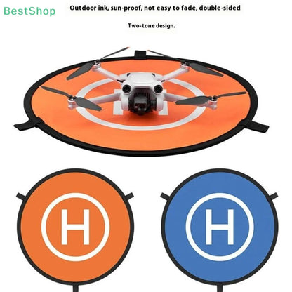 Drone Landing Pad 55cm Foldable Waterproof Double-Sided Portable Helipad for RC Drone Quadcopter