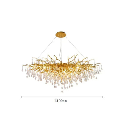 American Luxury Crystal Ceiling Chandelier Modern Art Living Dining Bedroom Hanging Lamp Hotel Hall Home Decor Pendant Lights