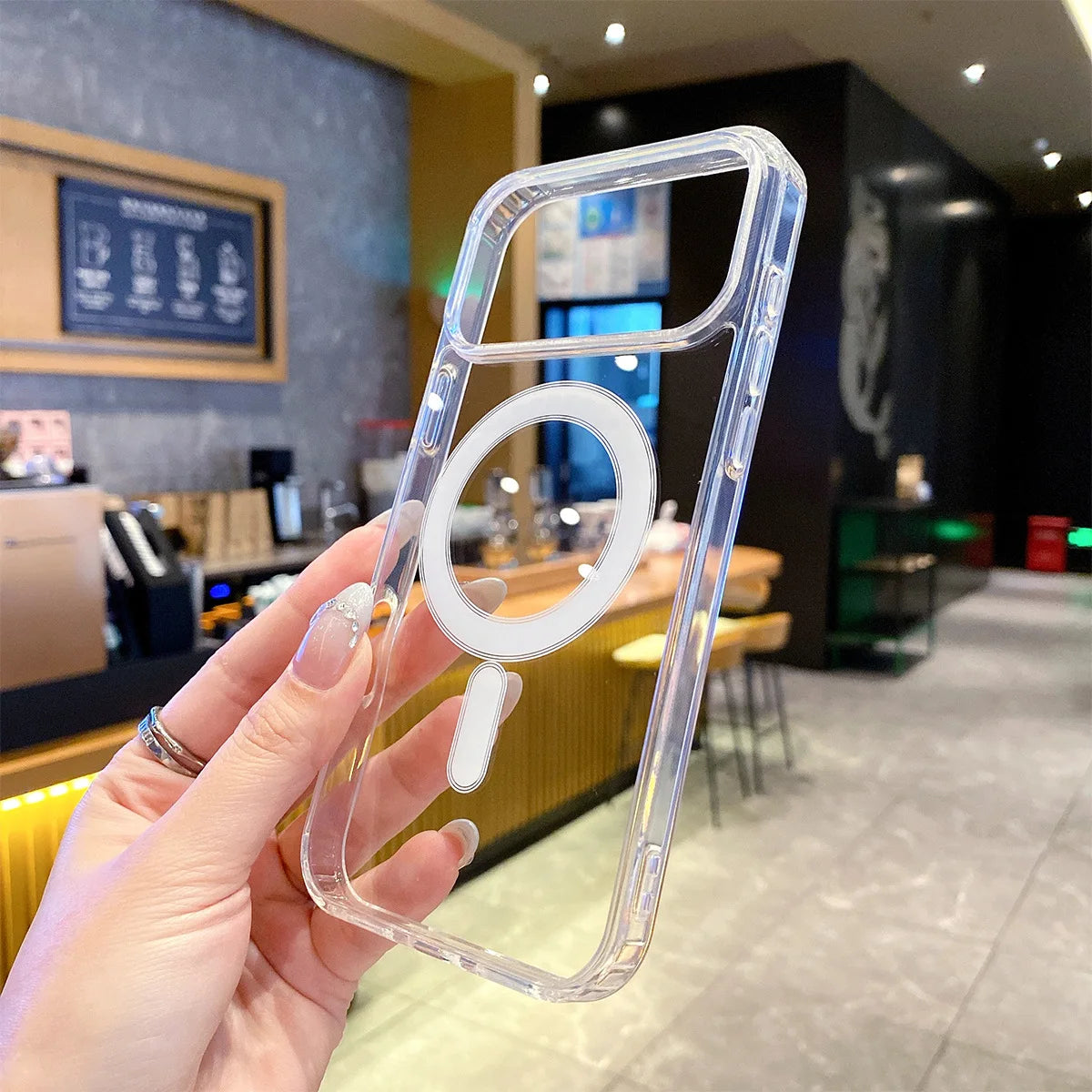 Original Clear For Magsafe Case For Apple iPhone 17 Air 16 16E 15 14 13 12 Mini 11 Pro Max Plus Magnetic Wireless Charging Cover