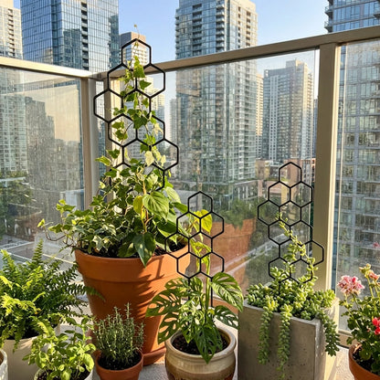 3pcs,  Is Designed As A Honeycomb-shaped Climbing Plant Support Frame.  It Is Very Suitable for Potted Vines and Flowers