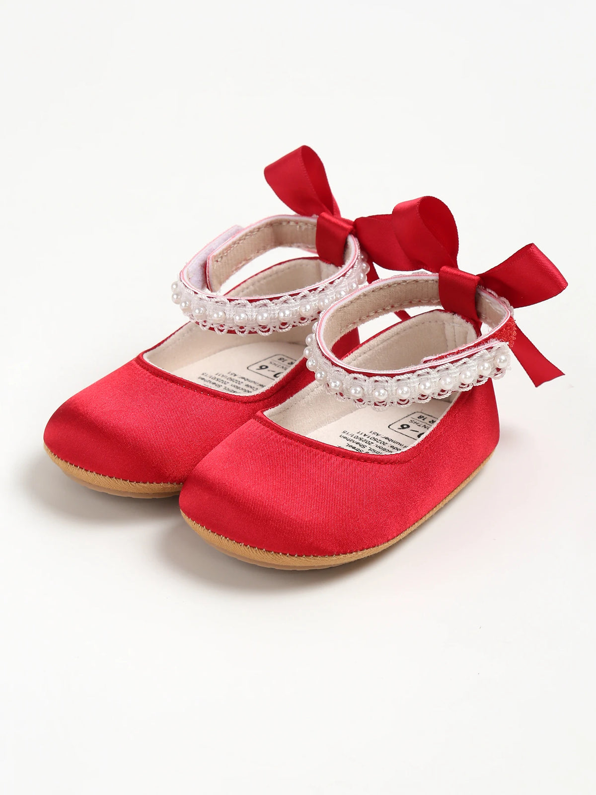 Infant Baby Girls Mary Jane Flats Bow Non-Slip Soft Sole Princess Toddler First Walkers Sneaker Wedding Dress Dancing Shoes