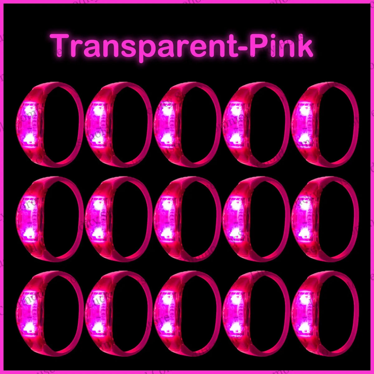 20-100PCS Music&Sound Activated Led Bracelet Light up Bracelets Glow in the Dark Bracelets for Wedding Party Concert Favors