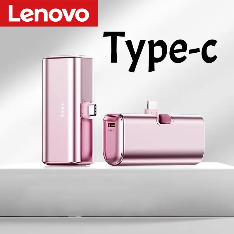 Lenovo 22.5W Fast Charging 500000mAh Mini Portable Charger USB-C Power Bank Suitable For IPhone 16/15 Series And Android Devices