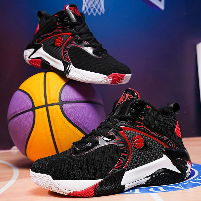 New Men's Basketball Shoes Cushion Anti Slip Sports Shoes Fitness Training Shoes Male Basketball Boots Tenis Sneakers Size 39-48