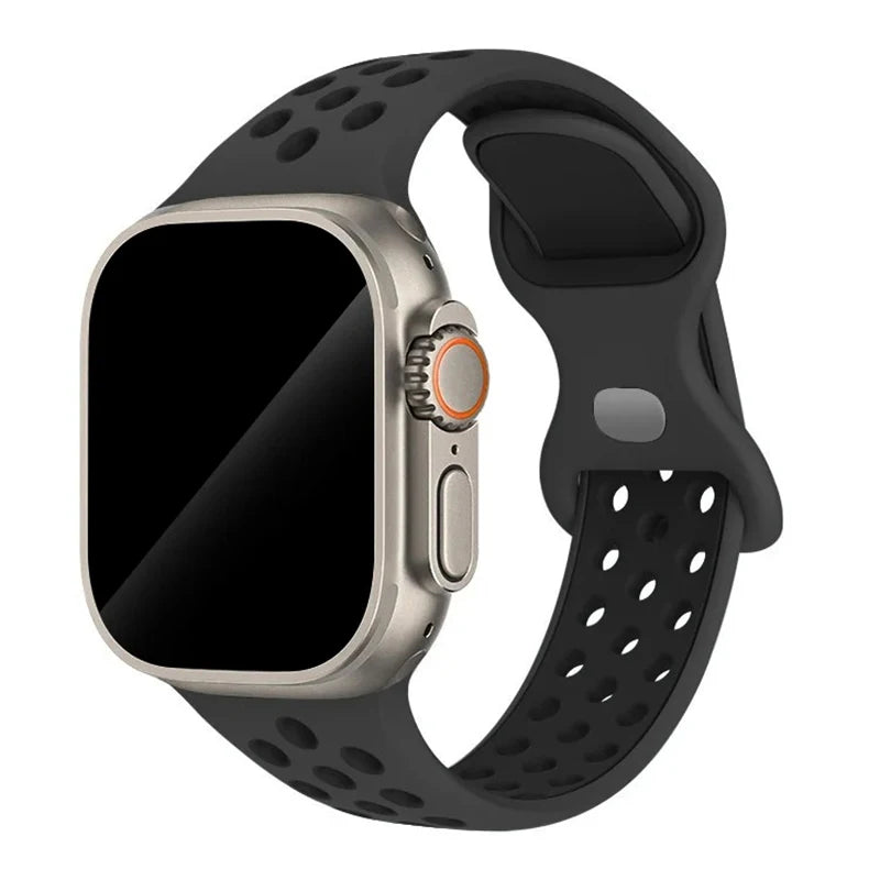 Strap For Apple Watch Band 44mm 49mm 45mm 40mm 41mm 38mm 42mm correa Breathable sports bracelet iwatch series 8 SE 7 6 5 9 Ultra
