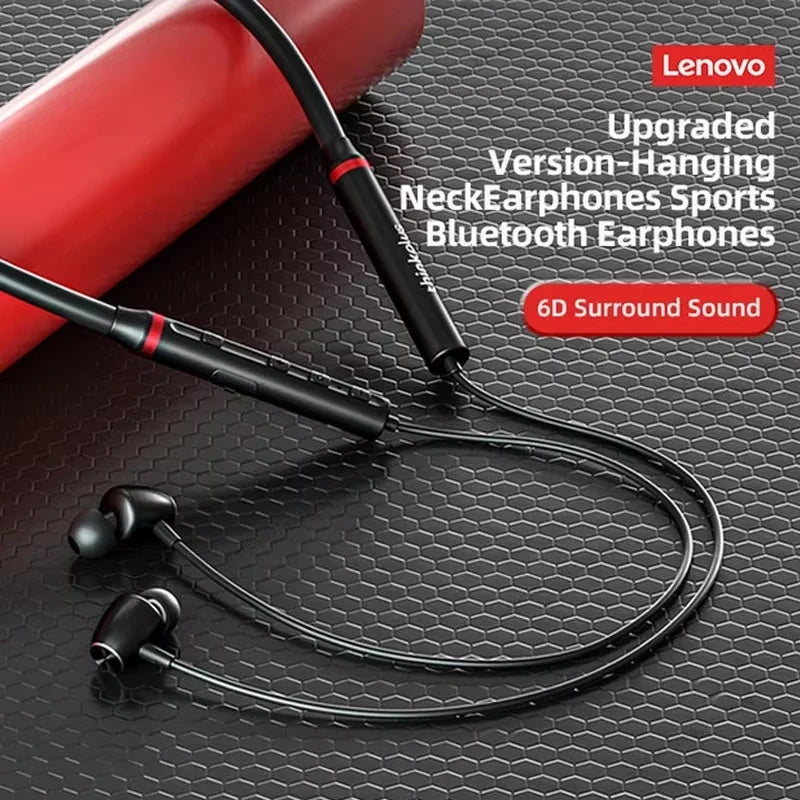 Origial Lenovo HE05X Bluetooth Earphones Earphone Waterproof Earplugs HIFI Sound Magnetic Neckband Headset Sports Headphone Gift
