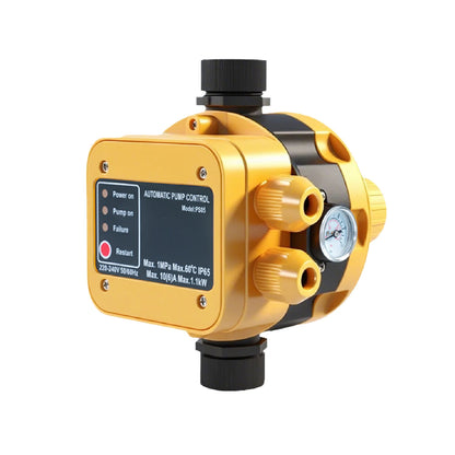 220V Automatic Water Booster Pump Controller Adjustable Pressure Water Pump Pressure Switch Dry Run Protection G1 Inch Thread