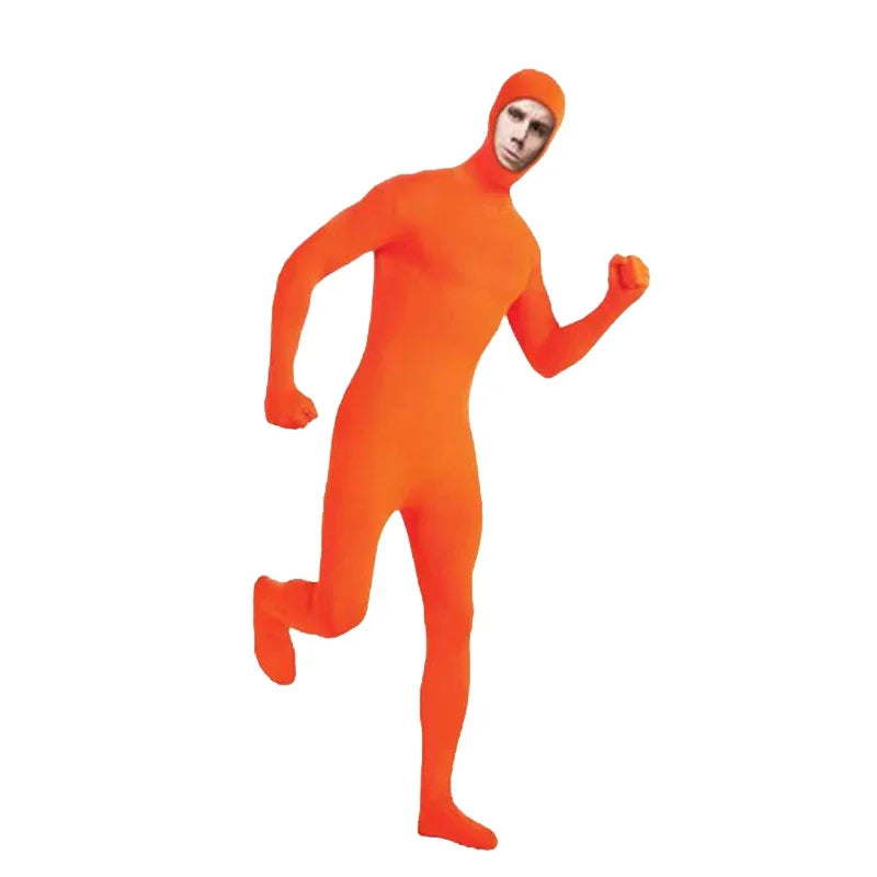 24 Zentai Invisible Jumpsuit Cosplay Costume Bodysuits Halloween Carnival Skin Tight Suit Spandex Stretch Disappearing Jumpsuit